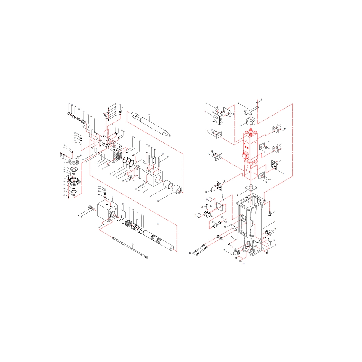 HYDRAULIC BREAKER AB2453DA