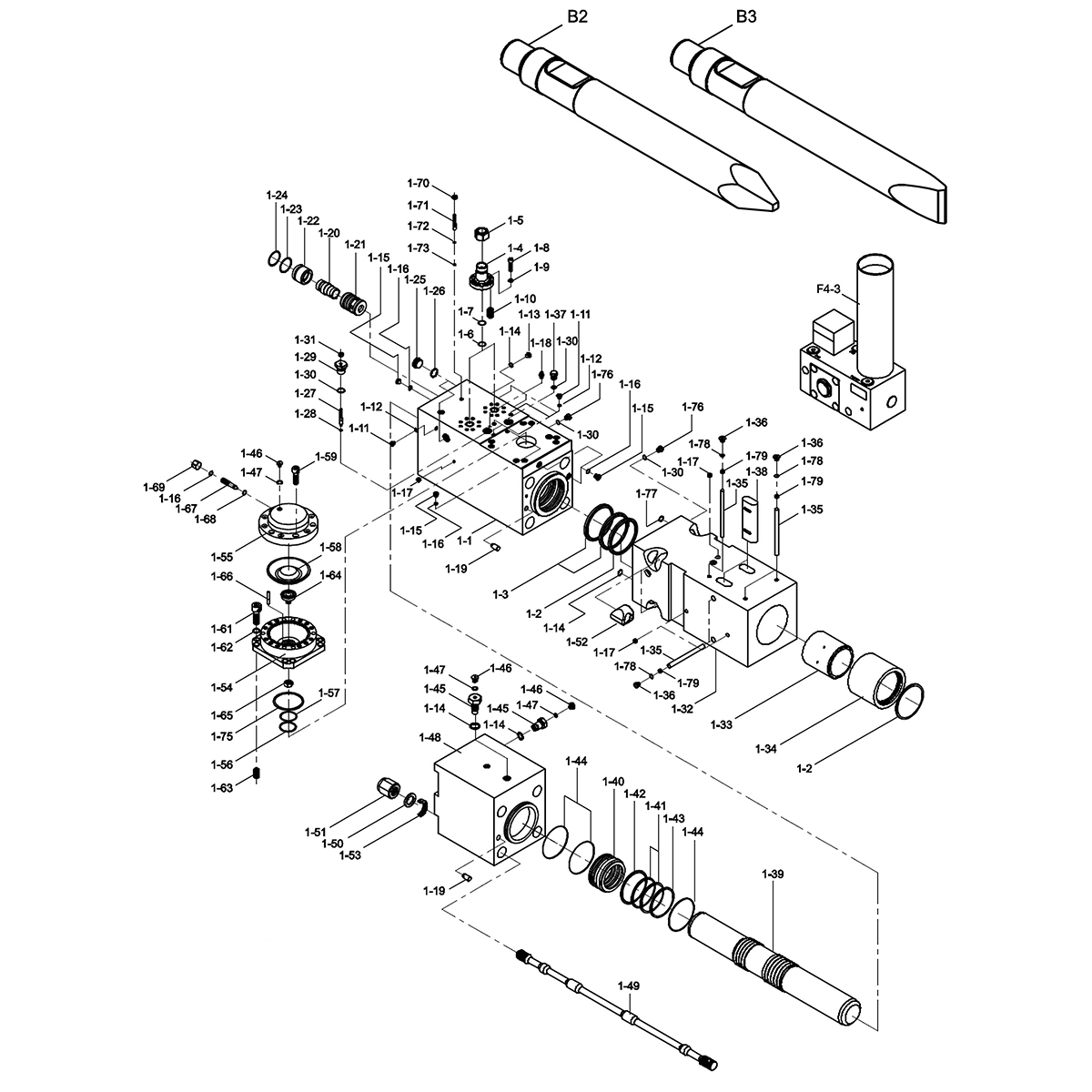 HYDRAULIC BREAKER AB6054DA