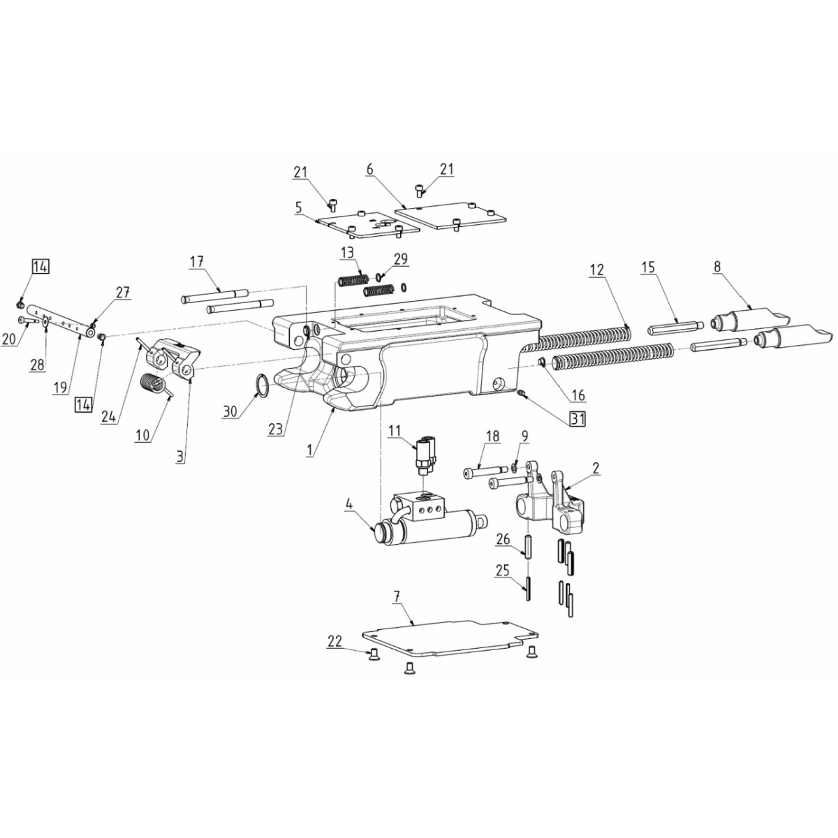 ATTACHE RAPIDE HYDRAULIQUE TYPE S