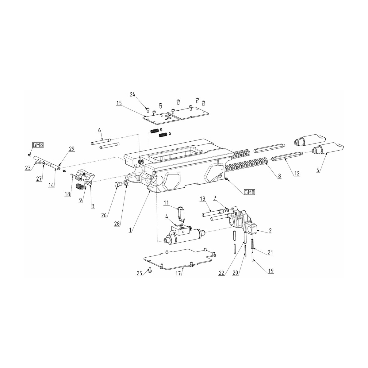 ATTACHE RAPIDE HYDRAULIQUE TYPE S