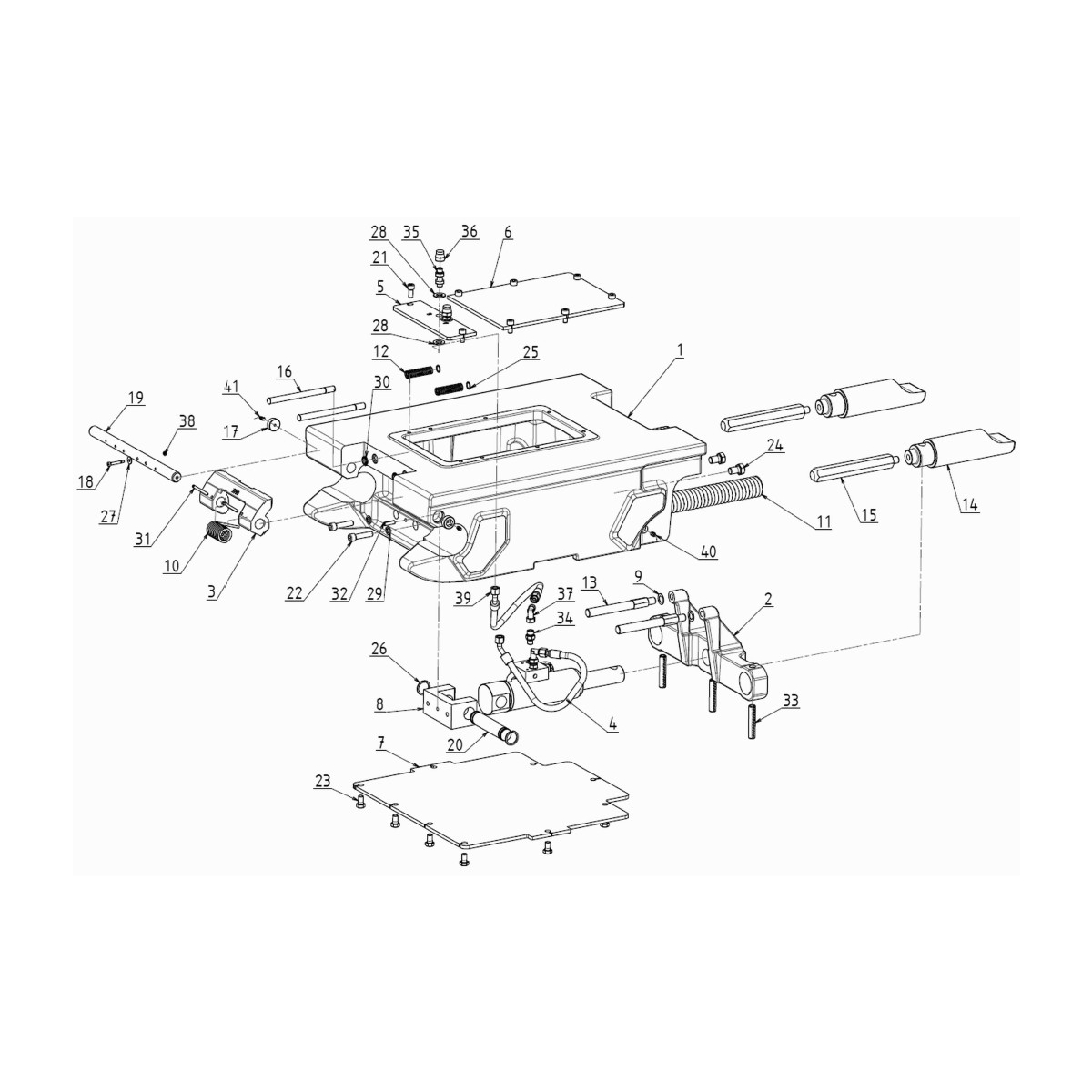 ATTACHE RAPIDE HYDRAULIQUE TYPE S