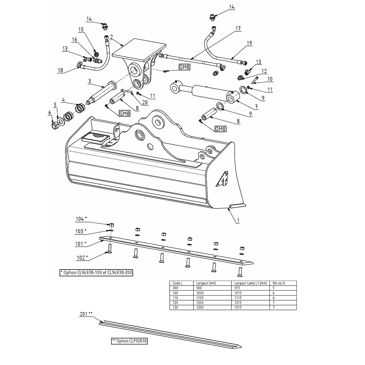 CAZO DE LIMPIEZA INCLINABLE 120cm / 70Lt tipo QA