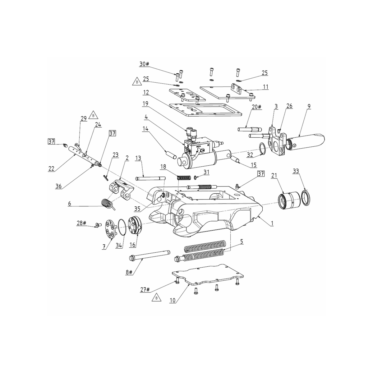 ATTACHE RAPIDE HYDRAULIQUE TYPE QA