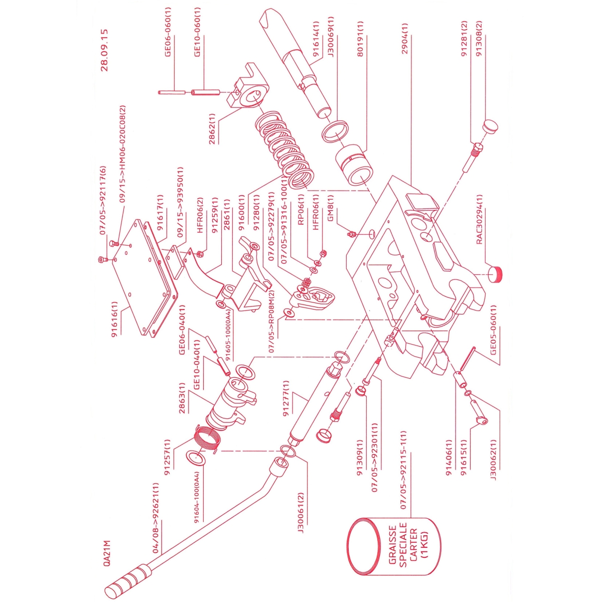 TYPE QA MECHANICAL QUICK HITCH