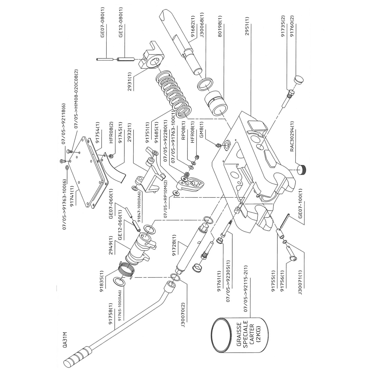 ATTACHE RAPIDE MECANIQUE TYPE QA