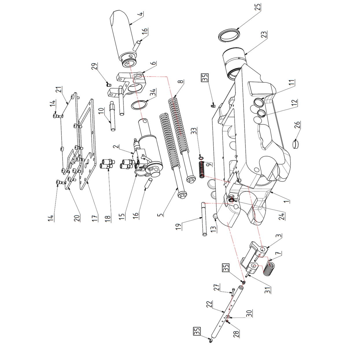 ATTACHE RAPIDE HYDRAULIQUE TYPE QA