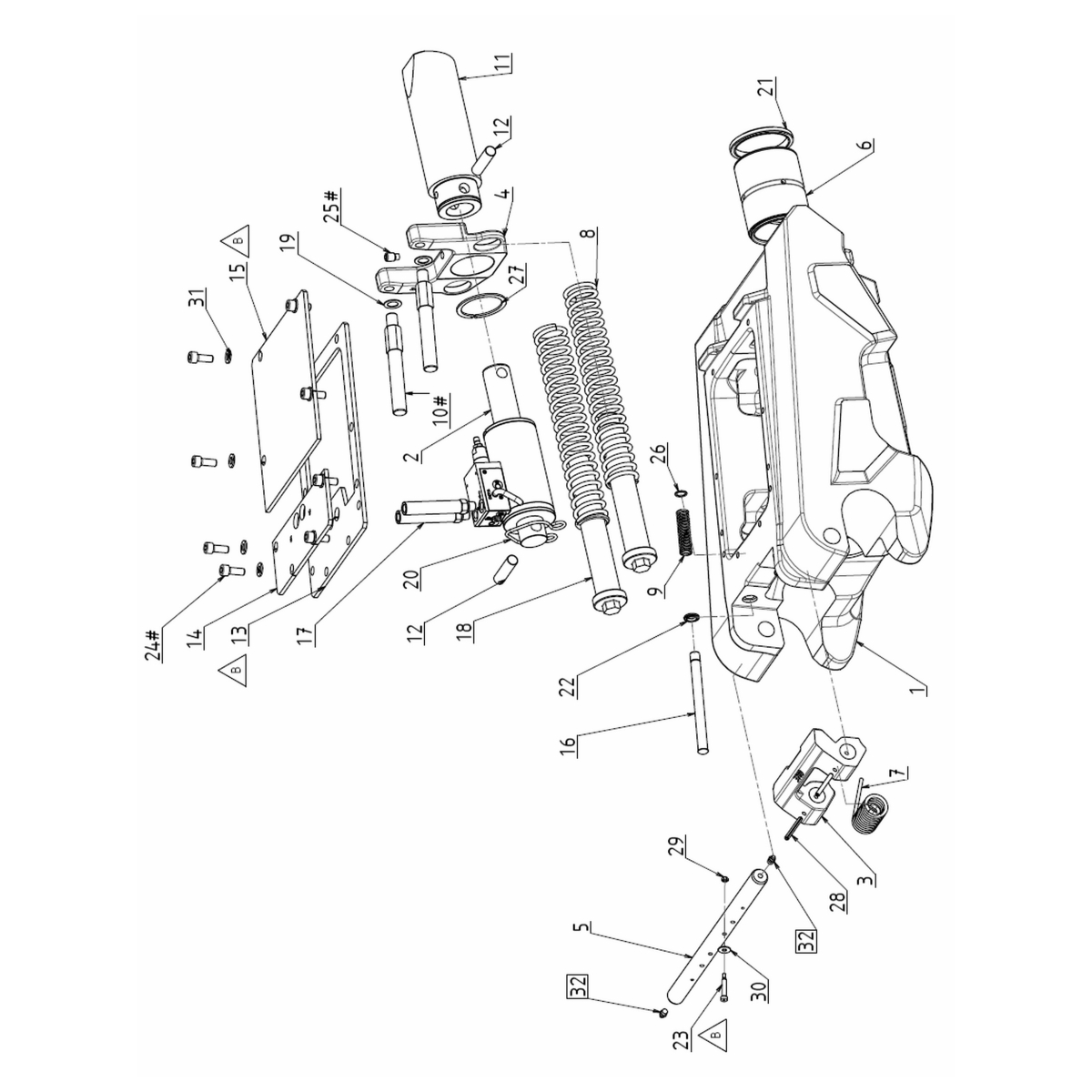ATTACHE RAPIDE HYDRAULIQUE TYPE QA