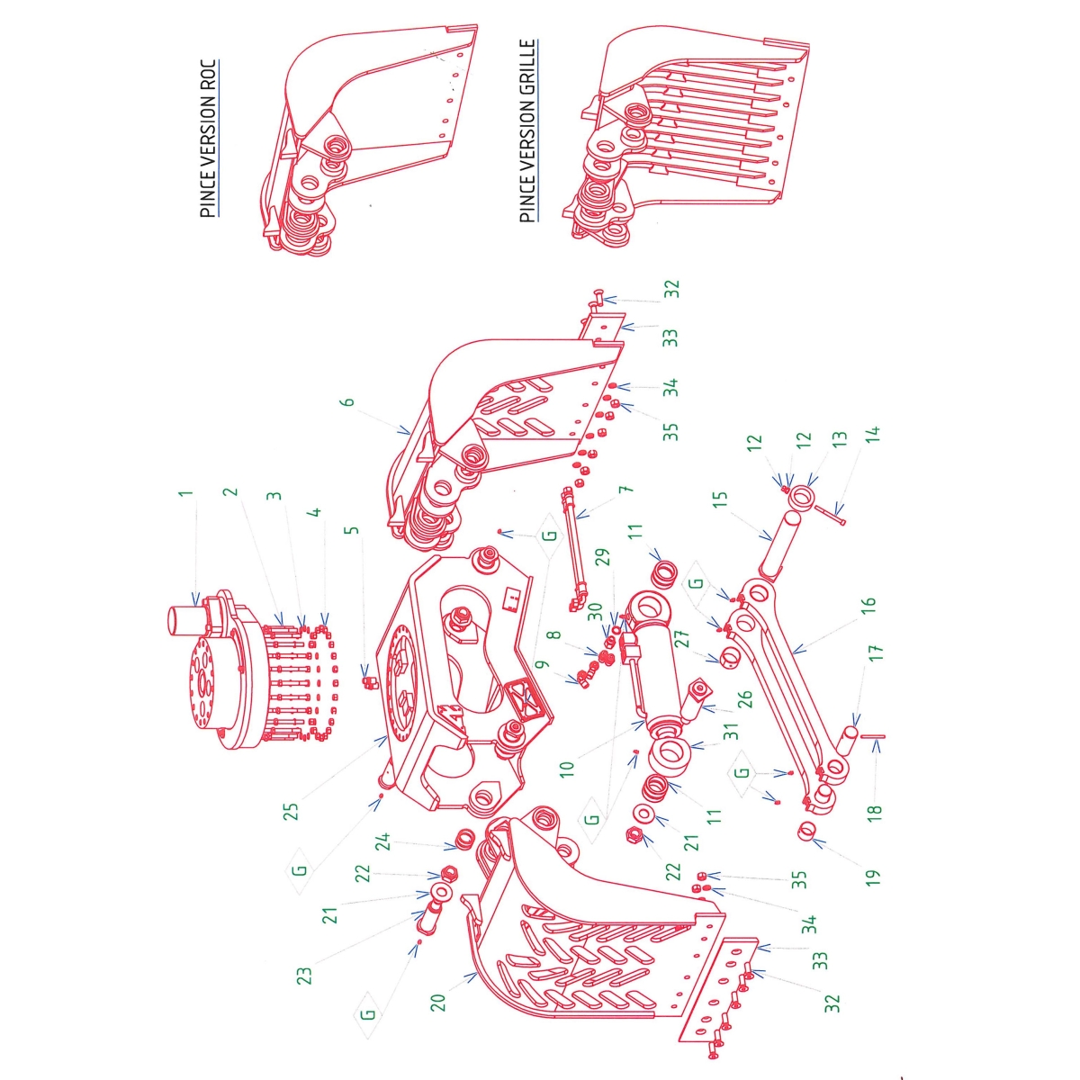 DEMOLITION AND SORTING GRAB