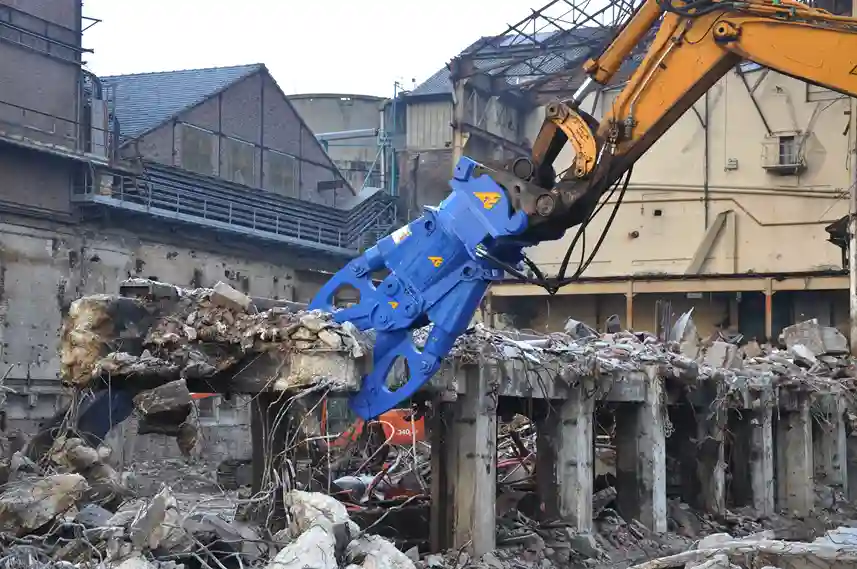 Arden Equipment demolition shear, a robust tool for demolition and construction work.